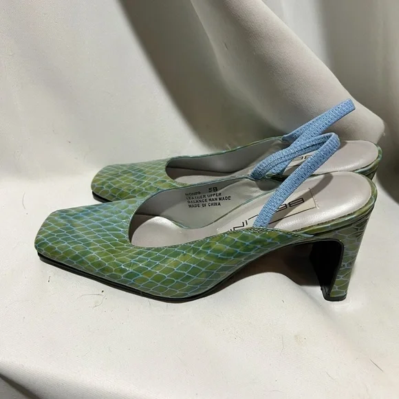 Vintage Bellini Snakeskin Women's Heels Size 5 - Picture 1 of 6